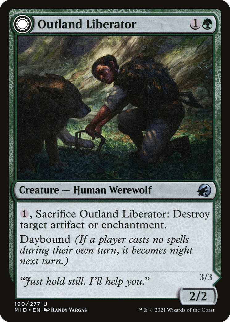 Outland Liberator (MID-190) [Innistrad: Midnight Hunt] Foil MTG Single Wizards of the Coast