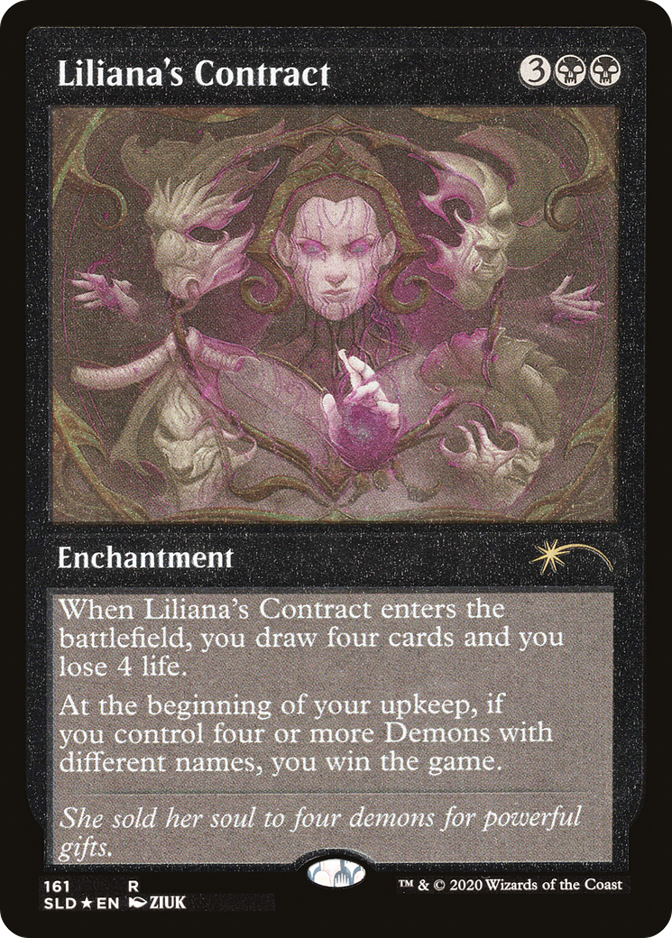Liliana's Contract (SLD-161★) [Secret Lair] Drop Etched Foil MTG Single Wizards of the Coast
