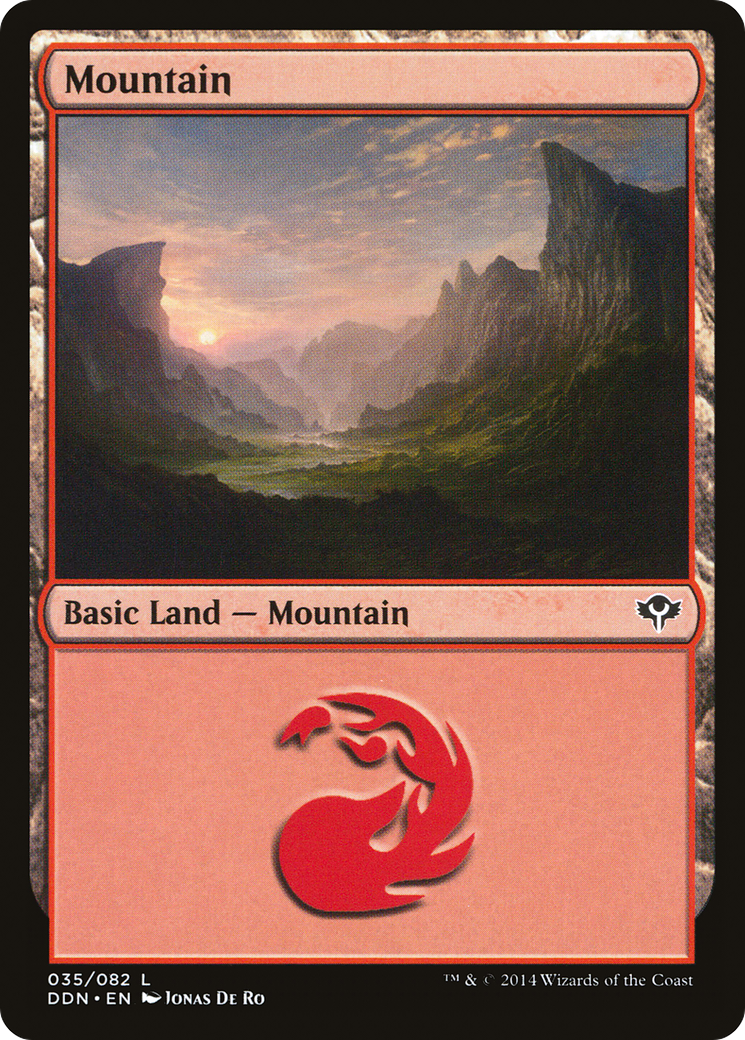 Mountain (035) (DDN-035) [Misc] Duel Decks: Speed vs. Cunning MTG Single Wizards of the Coast