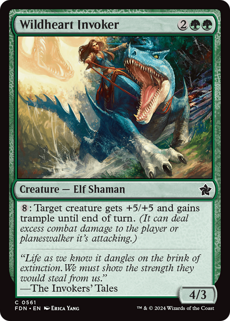 Wildheart Invoker (FDN-561) [Foundations] MTG Single Wizards of the Coast