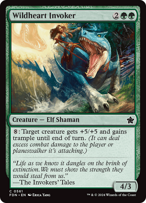 Wildheart Invoker (FDN-561) [Foundations] MTG Single Wizards of the Coast