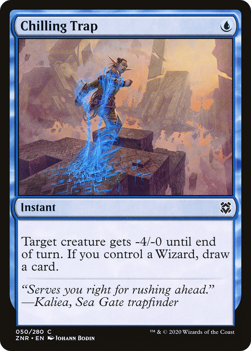 Chilling Trap (ZNR-050) [Zendikar Rising] MTG Single Wizards of the Coast