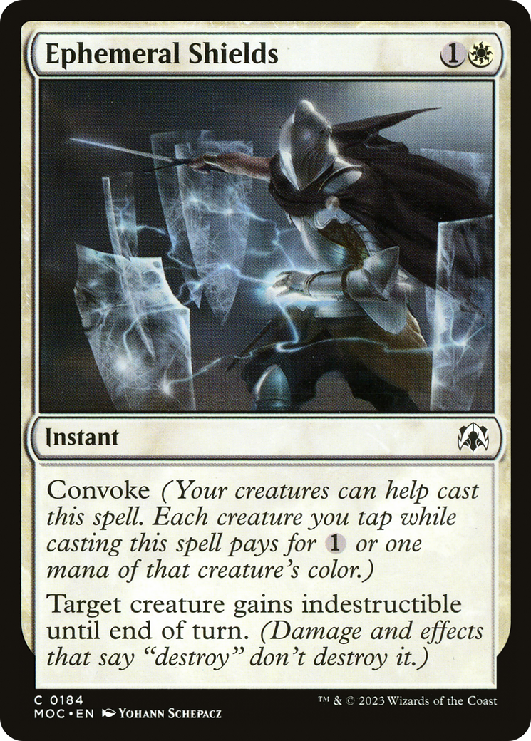 Ephemeral Shields (MOC-184) [March of the Machine Commander] MTG Single Wizards of the Coast