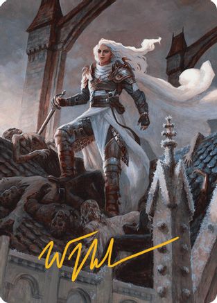 Thalia, Heretic Cathar Art Card (Gold-Stamped Signature) (AAINR-002) [Innistrad Remastered] MTG Single Wizards of the Coast