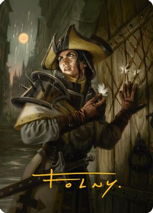 Thraben Inspector Art Card (Gold-Stamped Signature) (AAINR-003) [Innistrad Remastered] MTG Single Wizards of the Coast