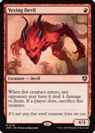 Vexing Devil (INR-178) [Innistrad Remastered] Foil MTG Single Wizards of the Coast