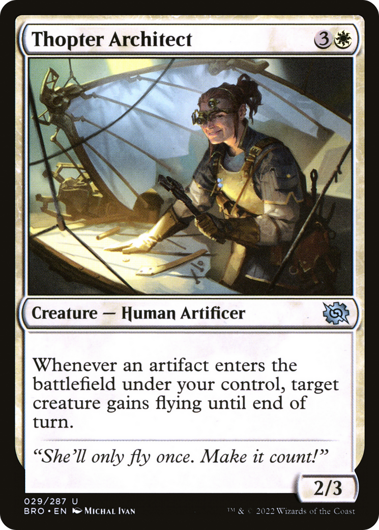Thopter Architect (BRO-029) [The Brothers' War] MTG Single Wizards of the Coast