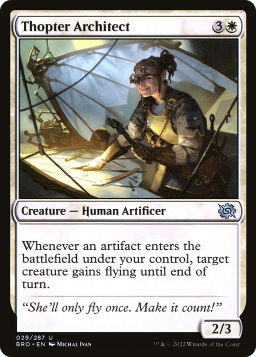 Thopter Architect (BRO-029) [The Brothers' War] MTG Single Wizards of the Coast