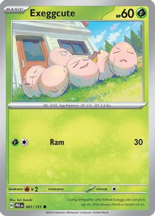Exeggcute (1) [SV: Prismatic Evolutions] Pokemon Single Pokémon