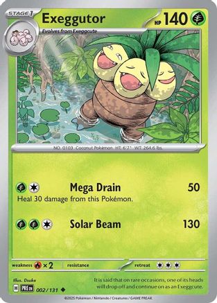 Exeggutor (2) [SV: Prismatic Evolutions] Pokemon Single Pokémon