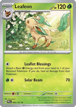 Leafeon (5) Holofoil [SV: Prismatic Evolutions] Pokemon Single Pokémon