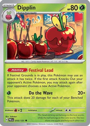 Dipplin (10) Reverse Holofoil [SV: Prismatic Evolutions] Pokemon Single Pokémon