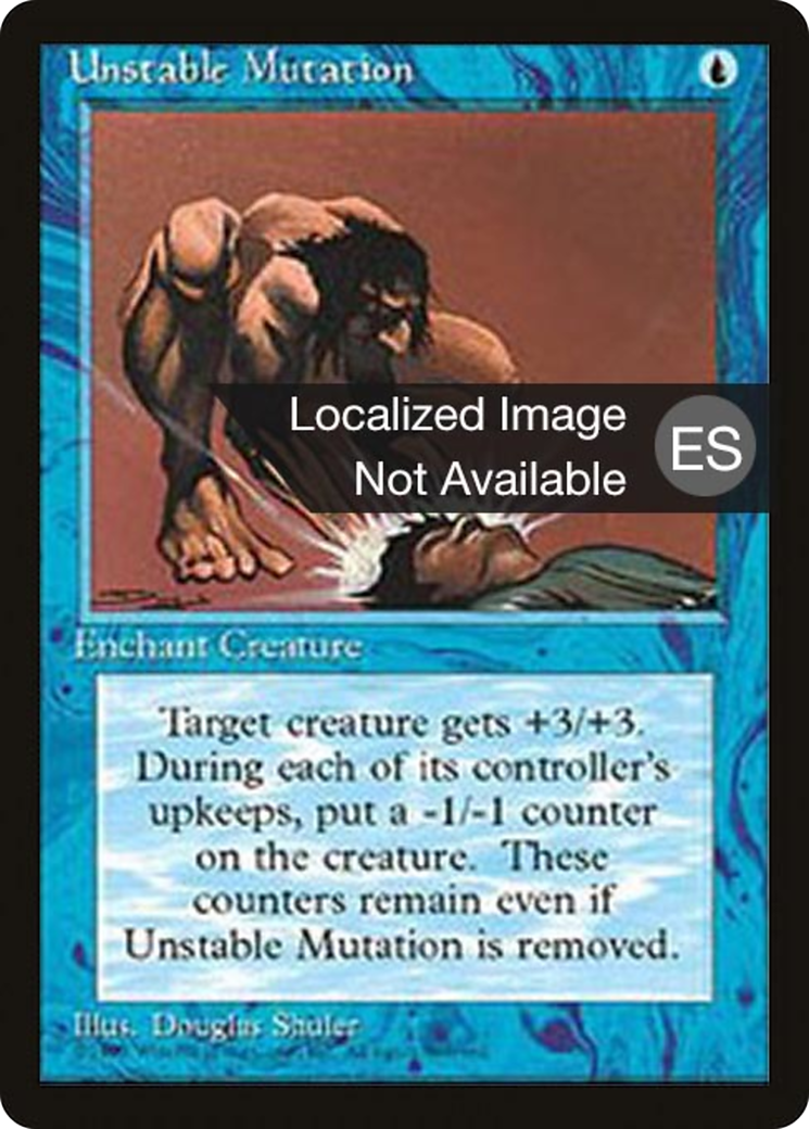 Unstable Mutation (4BB-110) [Fourth Edition Foreign Black Border] MTG Single Wizards of the Coast