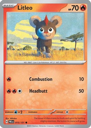 Litleo (15) - [SV: Prismatic Evolutions] Pokemon Single Pokémon