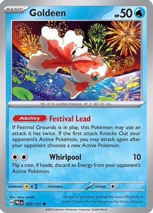 Goldeen (20) Reverse Holofoil [SV: Prismatic Evolutions] Pokemon Single Pokémon