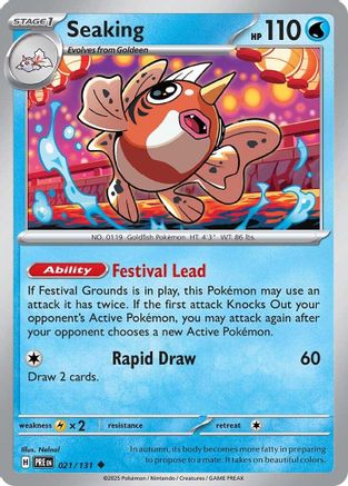 Seaking 021/131 [SV: Prismatic Evolutions] Pokemon Single Pokémon