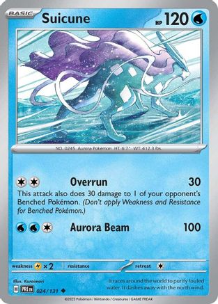 Suicune (24) Reverse Holofoil [SV: Prismatic Evolutions] Pokemon Single Pokémon