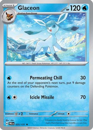 Glaceon (25) Holofoil [SV: Prismatic Evolutions] Pokemon Single Pokémon