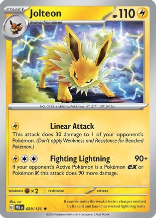 Jolteon (29) Holofoil [SV: Prismatic Evolutions] Pokemon Single Pokémon