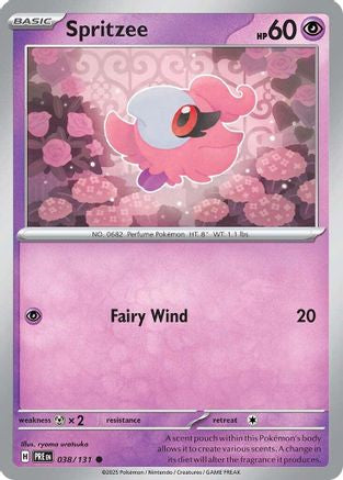 Spritzee (38) [SV: Prismatic Evolutions] Pokemon Single Pokémon