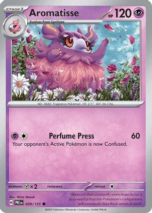 Aromatisse (39) [SV: Prismatic Evolutions] Pokemon Single Pokémon