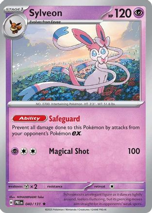 Sylveon (40) Reverse Holofoil [SV: Prismatic Evolutions] Pokemon Single Pokémon