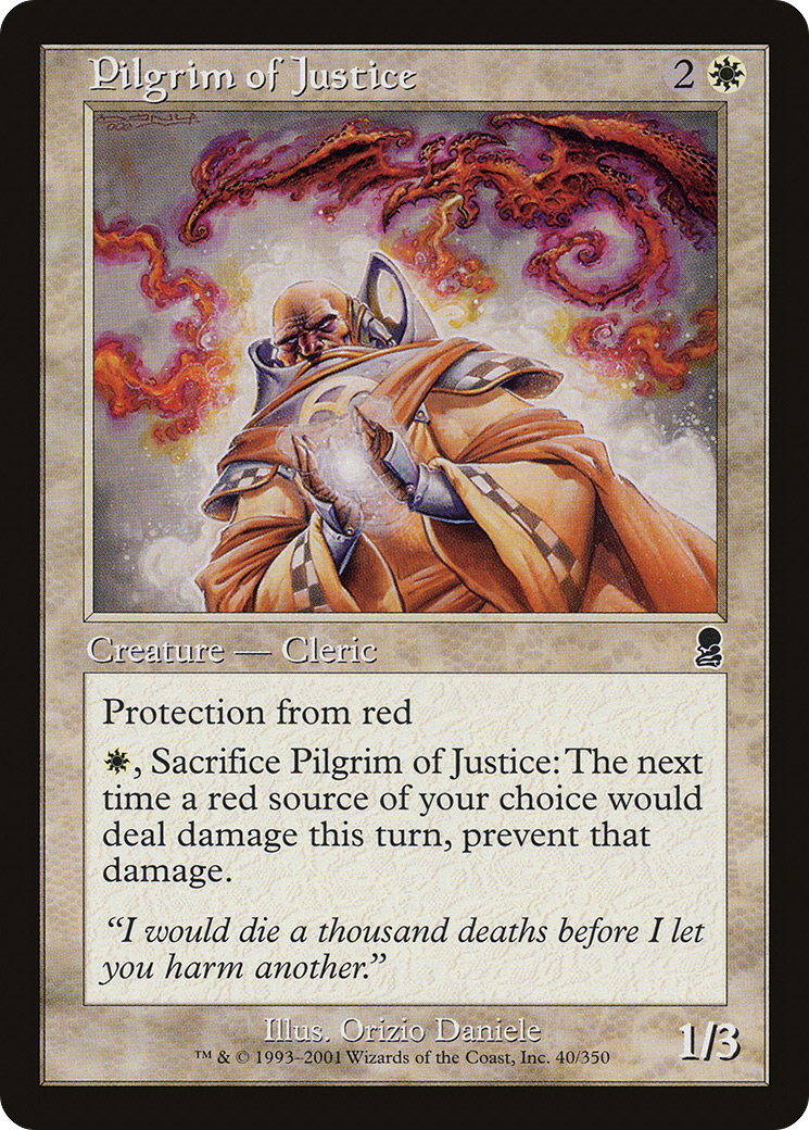 Pilgrim of Justice (ODY-040) [Odyssey] MTG Single Wizards of the Coast