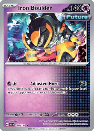 Iron Boulder (46) Reverse Holofoil [SV: Prismatic Evolutions] Pokemon Single Pokémon