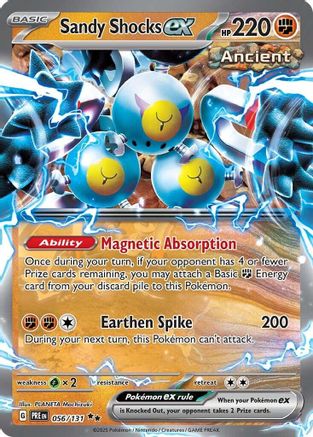 Sandy Shocks ex - 056/131 Holofoil [SV: Prismatic Evolutions] Pokemon Single Pokémon
