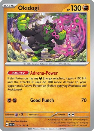 Okidogi (57) Reverse Holofoil [SV: Prismatic Evolutions] Pokemon Single Pokémon