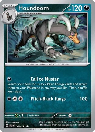 Houndoom (63) [SV: Prismatic Evolutions] Pokemon Single Pokémon