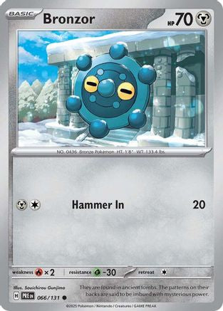 Bronzor (66) [SV: Prismatic Evolutions] Pokemon Single Pokémon