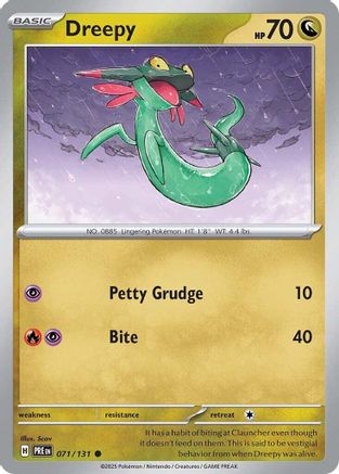 Dreepy (71) [SV: Prismatic Evolutions] Pokemon Single Pokémon