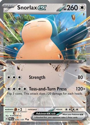 Snorlax ex (76) Holofoil [SV: Prismatic Evolutions] Pokemon Single Pokémon