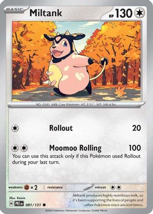 Miltank (81) - [SV: Prismatic Evolutions] Reverse Holofoil Pokemon Single Pokémon