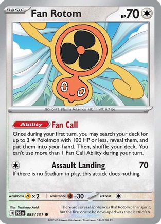 Fan Rotom (85) Reverse Holofoil [SV: Prismatic Evolutions] Pokemon Single Pokémon