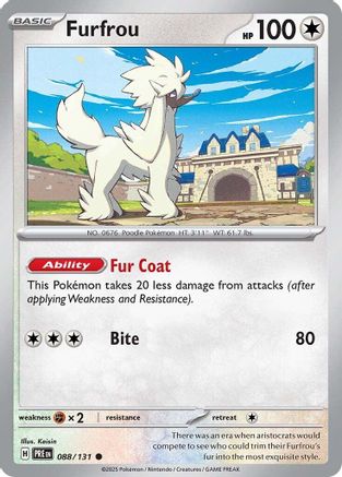 Furfrou (88) - [SV: Prismatic Evolutions] Pokemon Single Pokémon