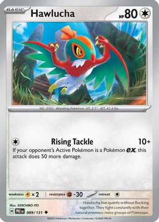 Hawlucha (89) Reverse Holofoil [SV: Prismatic Evolutions] Pokemon Single Pokémon