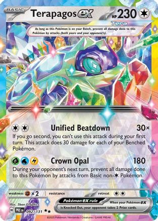 Terapagos ex - 092/131 Holofoil [SV: Prismatic Evolutions] Pokemon Single Pokémon