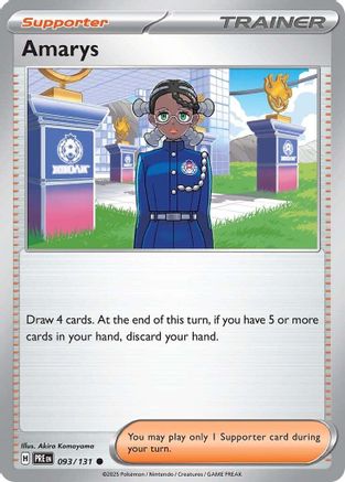 Amarys - 093/131 [SV: Prismatic Evolutions] Pokemon Single Pokémon