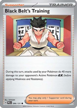 Black Belt's Training - 096/131 Reverse Holofoil [SV: Prismatic Evolutions] Pokemon Single Pokémon