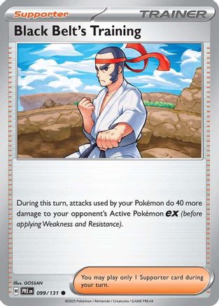 Black Belt's Training - 099/131 Reverse Holofoil [SV: Prismatic Evolutions] Pokemon Single Pokémon
