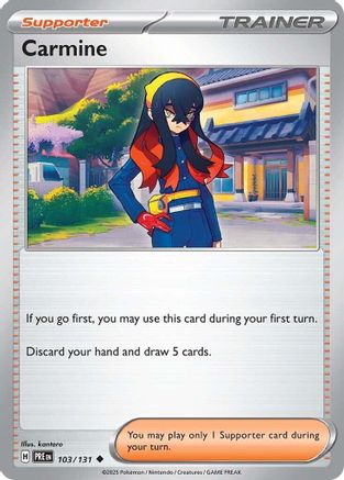 Carmine (103) Reverse Holofoil [SV: Prismatic Evolutions] Pokemon Single Pokémon
