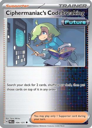 Ciphermaniac's Codebreaking (104) Reverse Holofoil [SV: Prismatic Evolutions] Pokemon Single Pokémon
