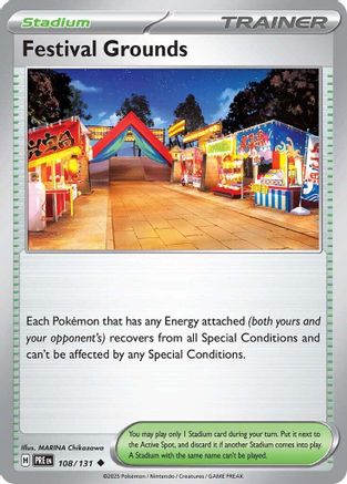 Festival Grounds (108) Reverse Holofoil [SV: Prismatic Evolutions] Pokemon Single Pokémon