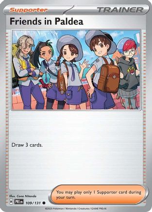 Friends in Paldea - 109/131 [SV: Prismatic Evolutions] Pokemon Single Pokémon