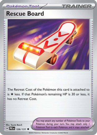 Rescue Board (126) Reverse Holofoil [SV: Prismatic Evolutions] Pokemon Single Pokémon