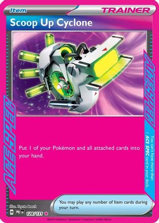 Scoop Up Cyclone (128) Holofoil [SV: Prismatic Evolutions] Pokemon Single Pokémon