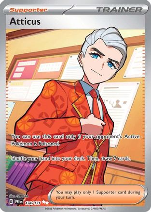 Atticus - 134/131 Holofoil [SV: Prismatic Evolutions] Pokemon Single Pokémon