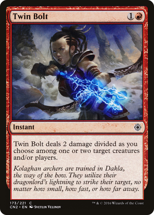 Twin Bolt (CN2-173) [Conspiracy: Take the Crown] MTG Single Wizards of the Coast